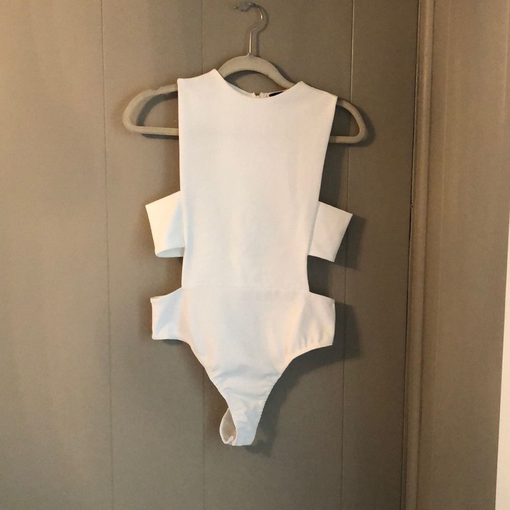 White Missguided Bodysuit